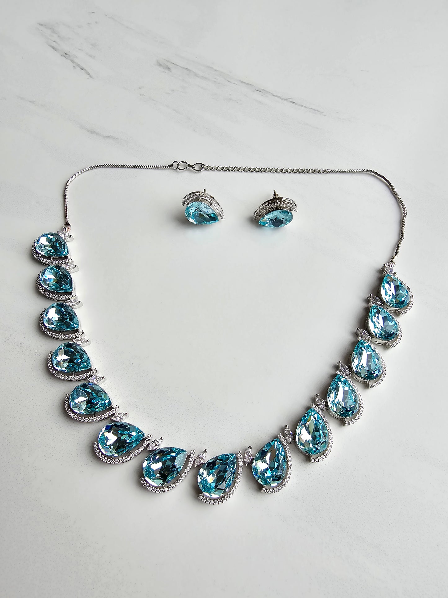 Frankie Crystal Necklace Set