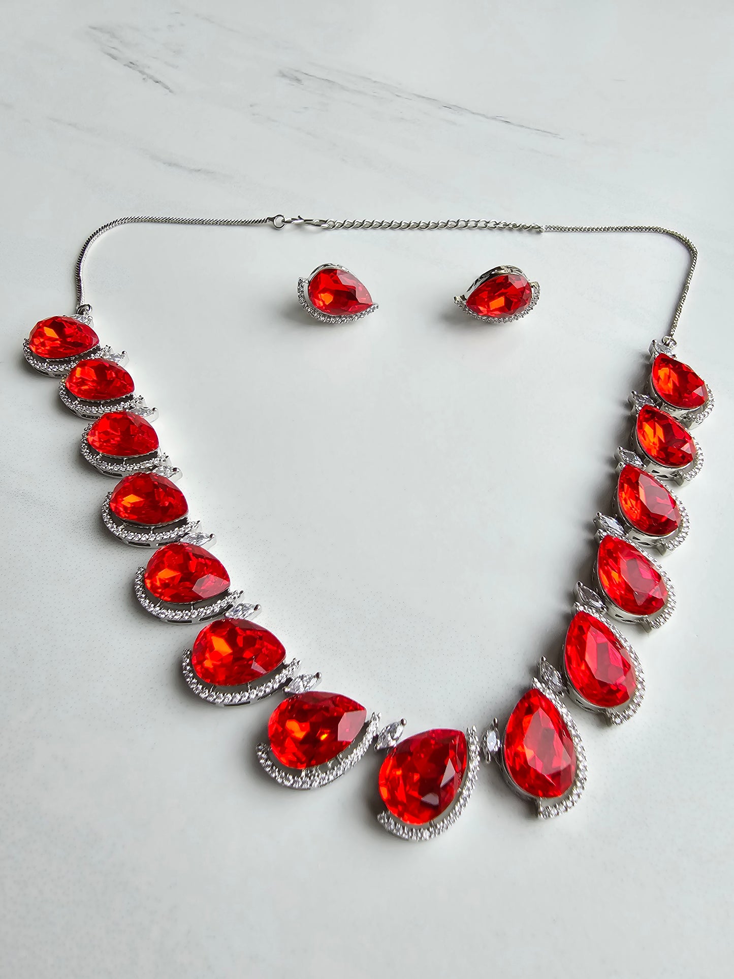 Frankie Crystal Necklace Set