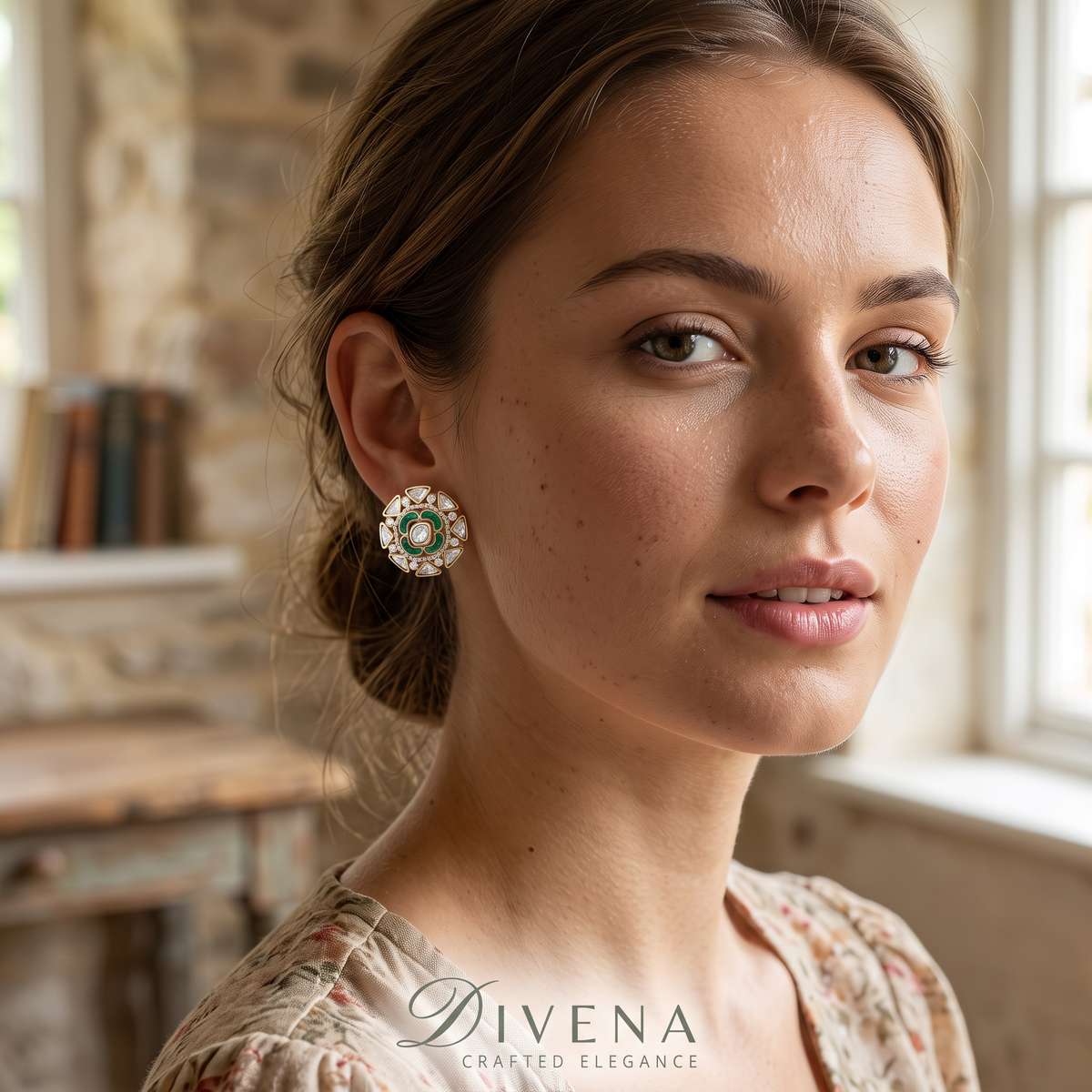 Florence Moissanite Studs