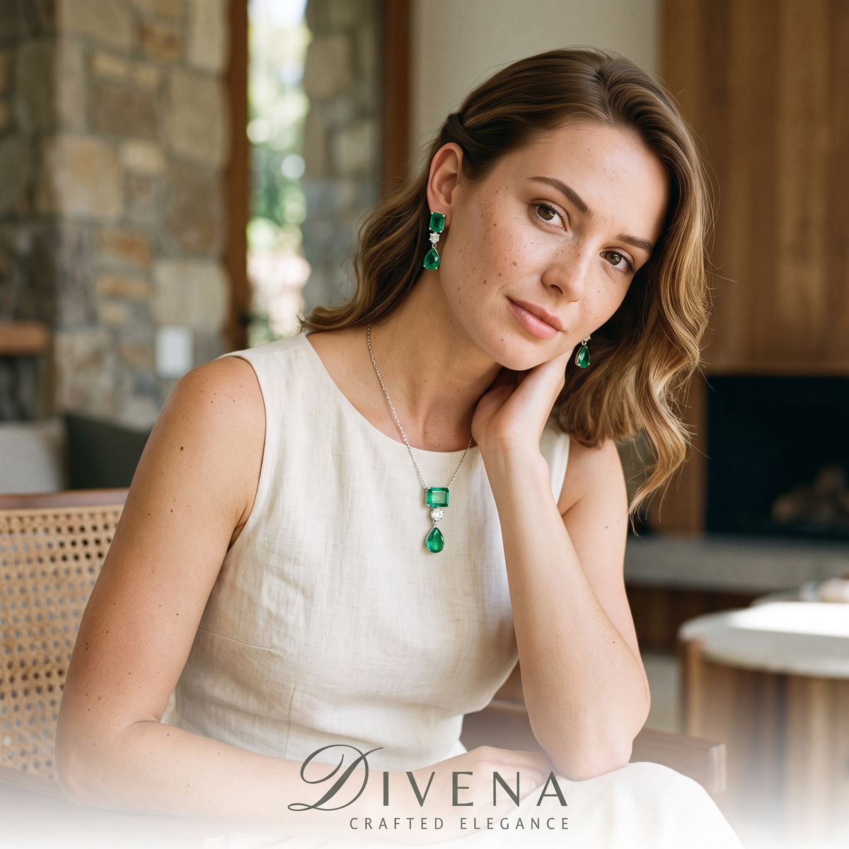 Ava Doublet Stone Pendant