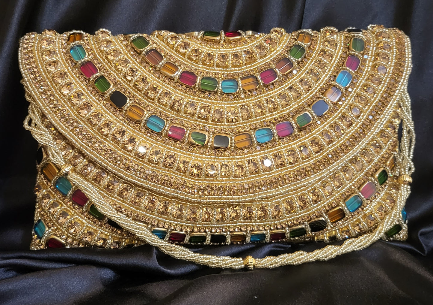 Handmade Designer Stone Clutch Bag