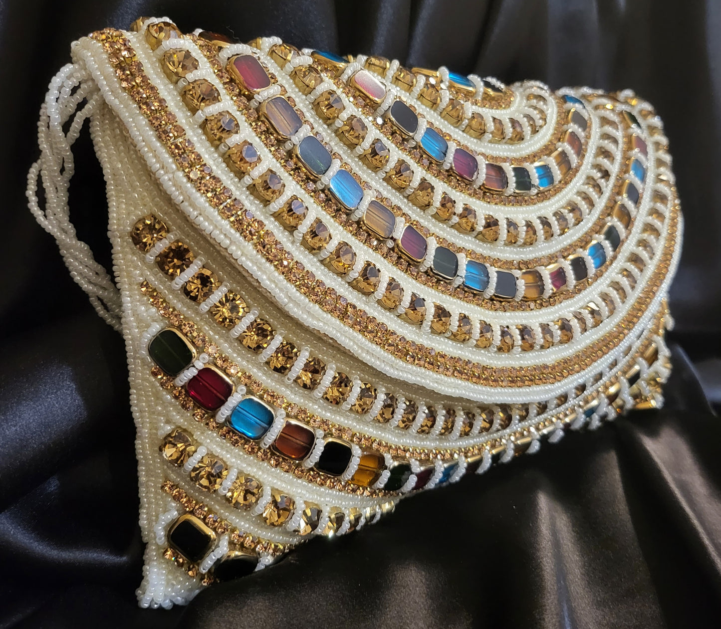 Handmade Designer Stone Clutch Bag