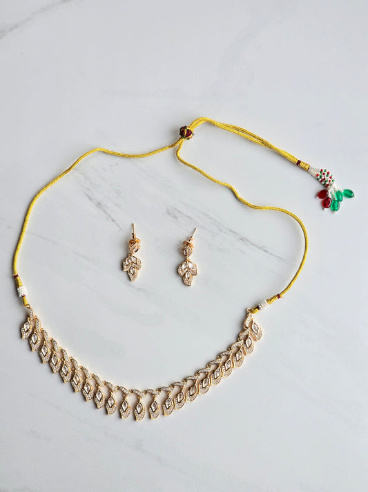 Hannah Uncut Polki Necklace Set