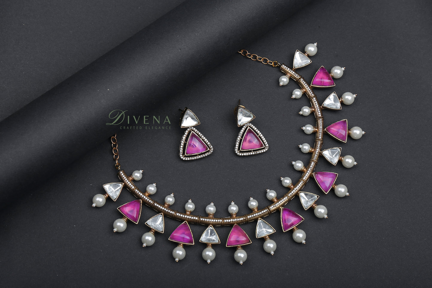 Eloise Doublet & Moissanite Necklace Set