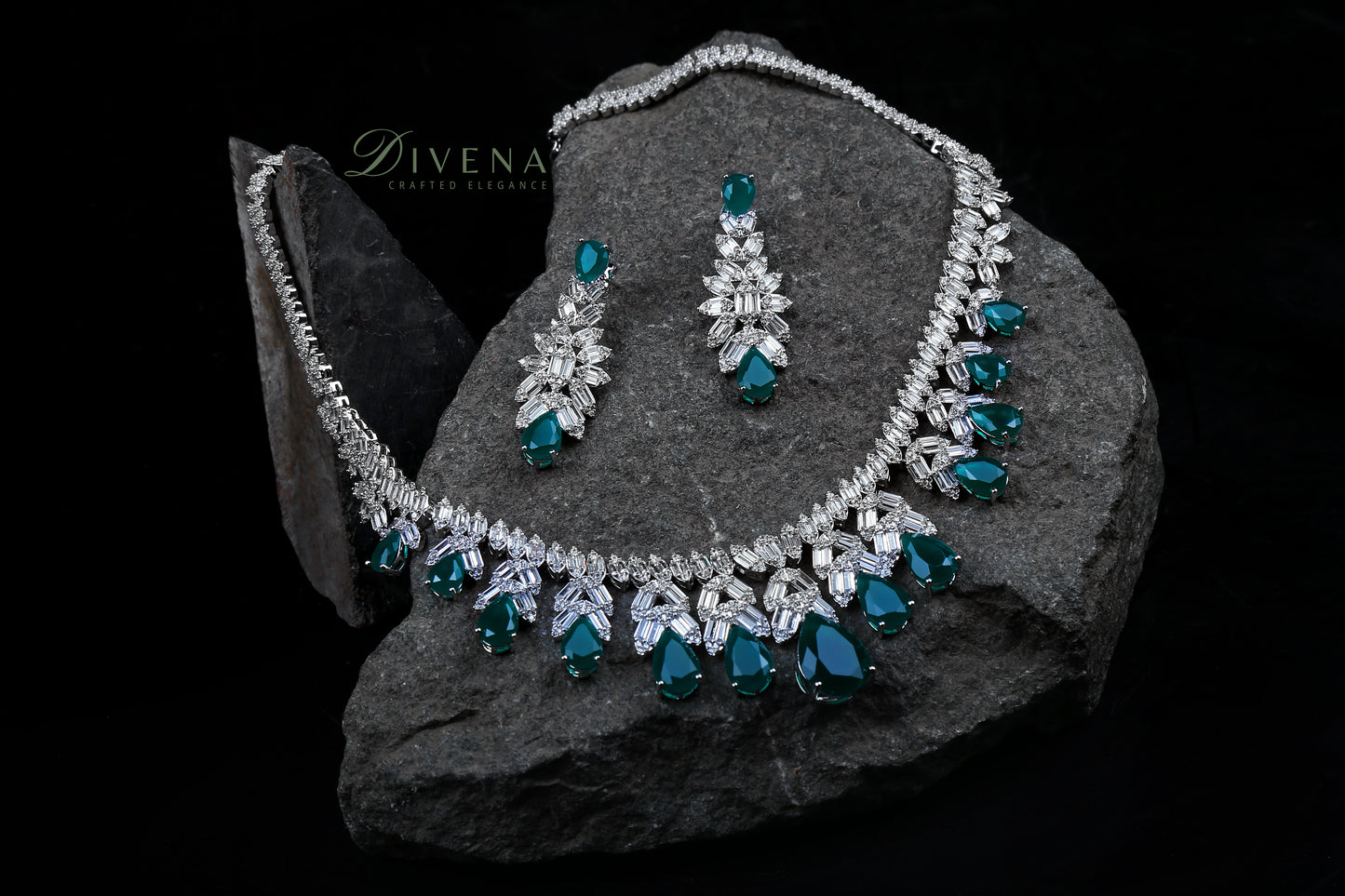 Vivienne CZ and Crystal Necklace Set