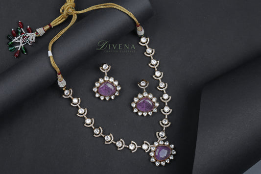 Eleanor Moissanite Doublet Necklace Set