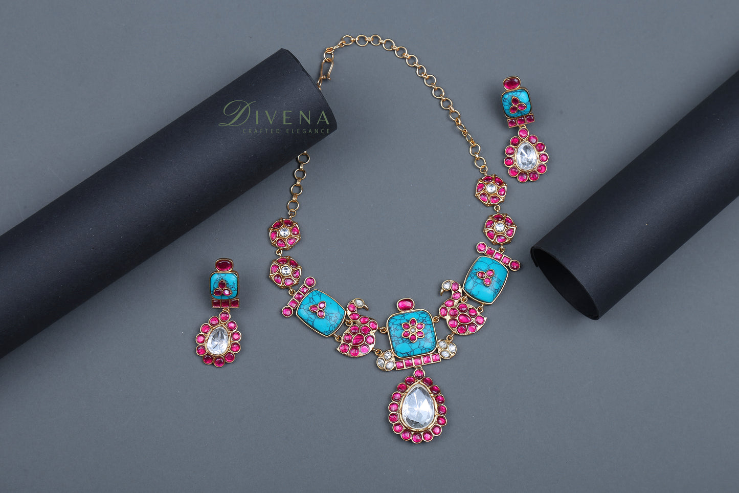 Alisha Pachi Kundan Necklace Set