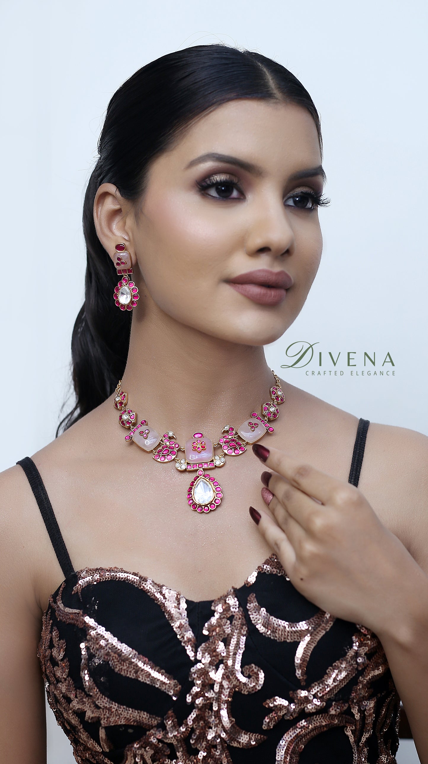 Alisha Pachi Kundan Necklace Set