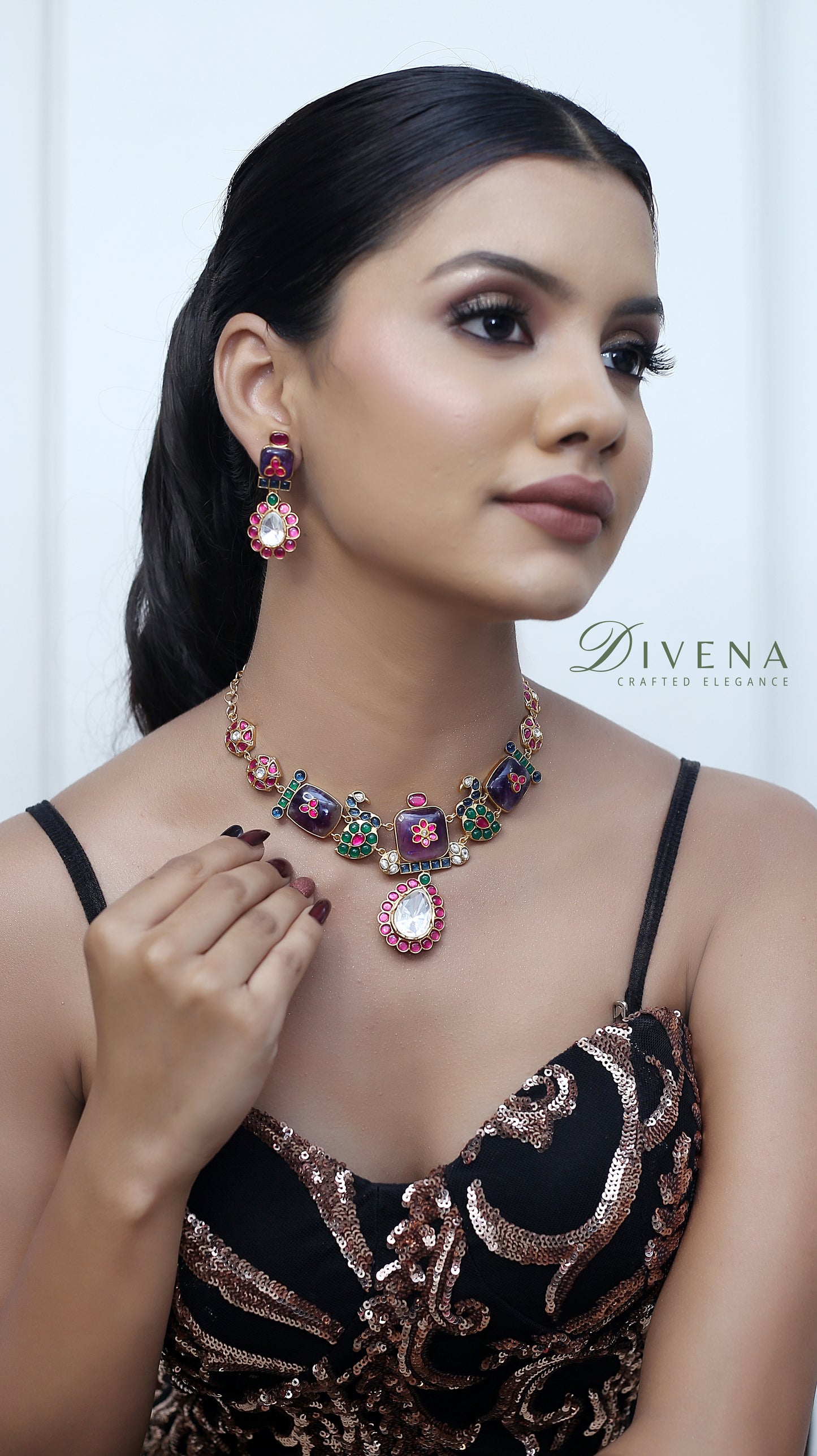 Alisha Pachi Kundan Necklace Set