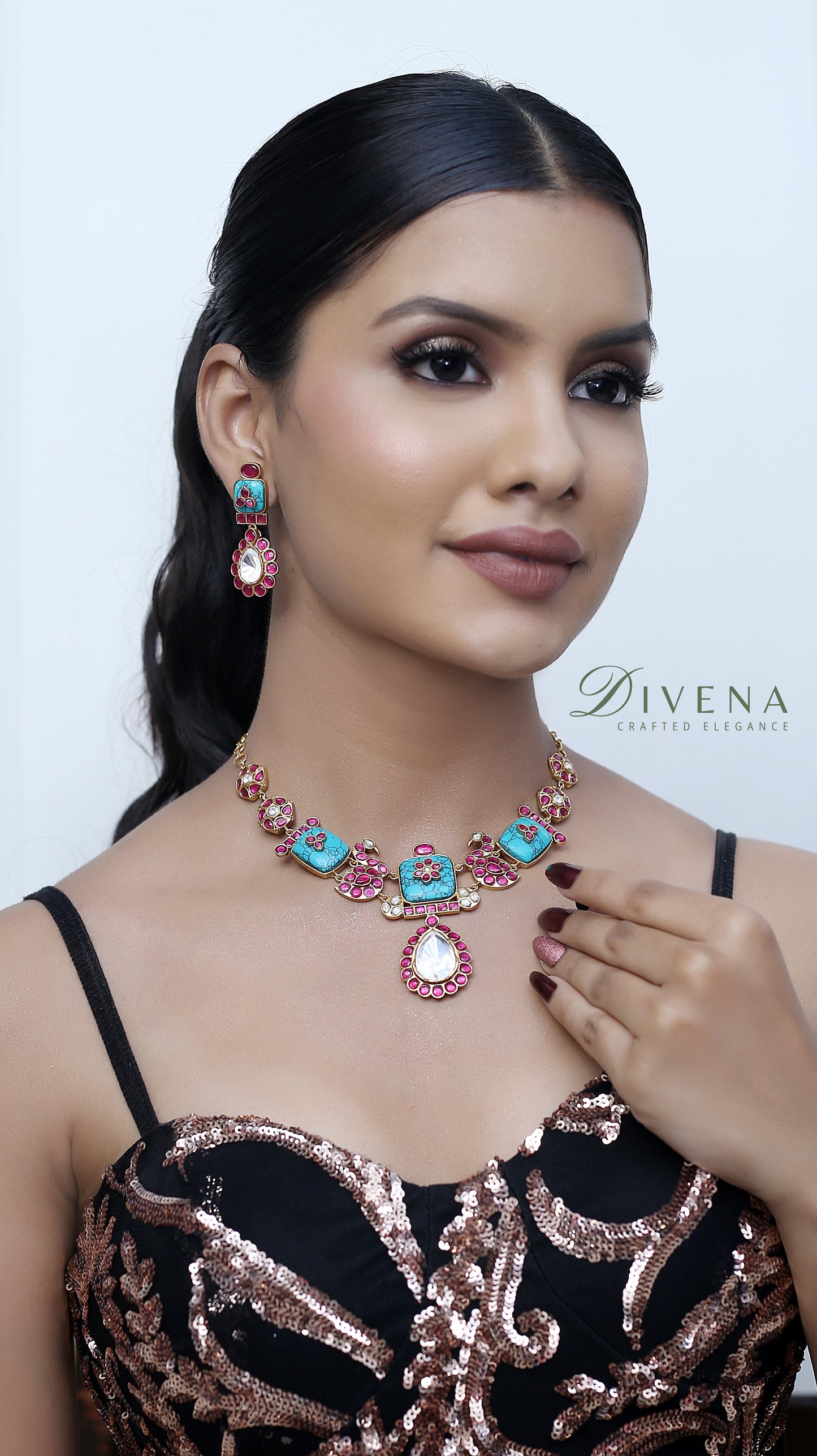 Alisha Pachi Kundan Necklace Set