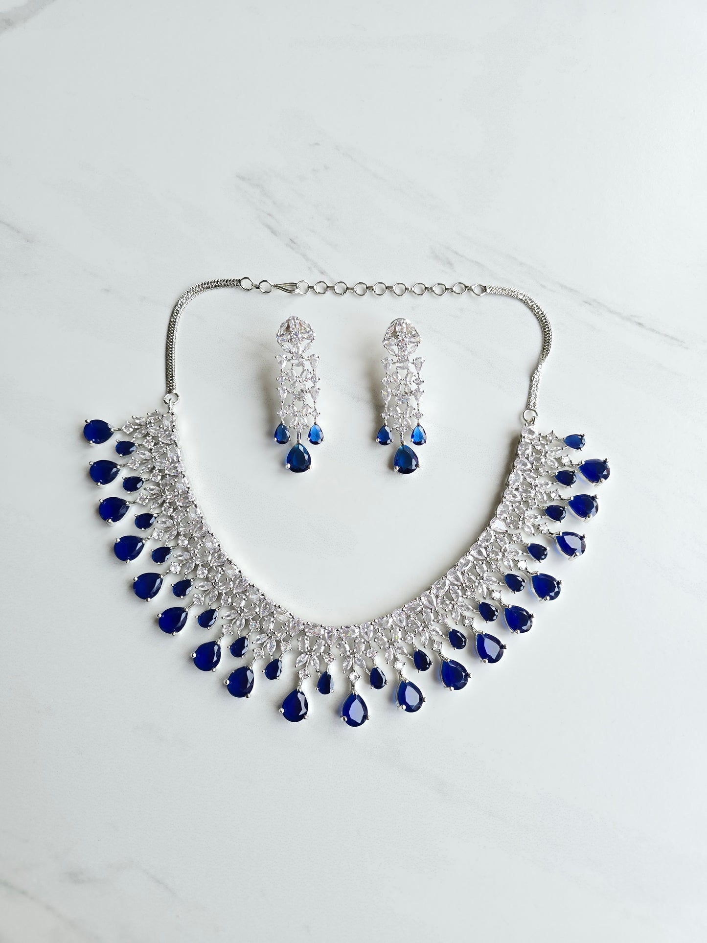 Irene-CZ Crystal Necklace Set