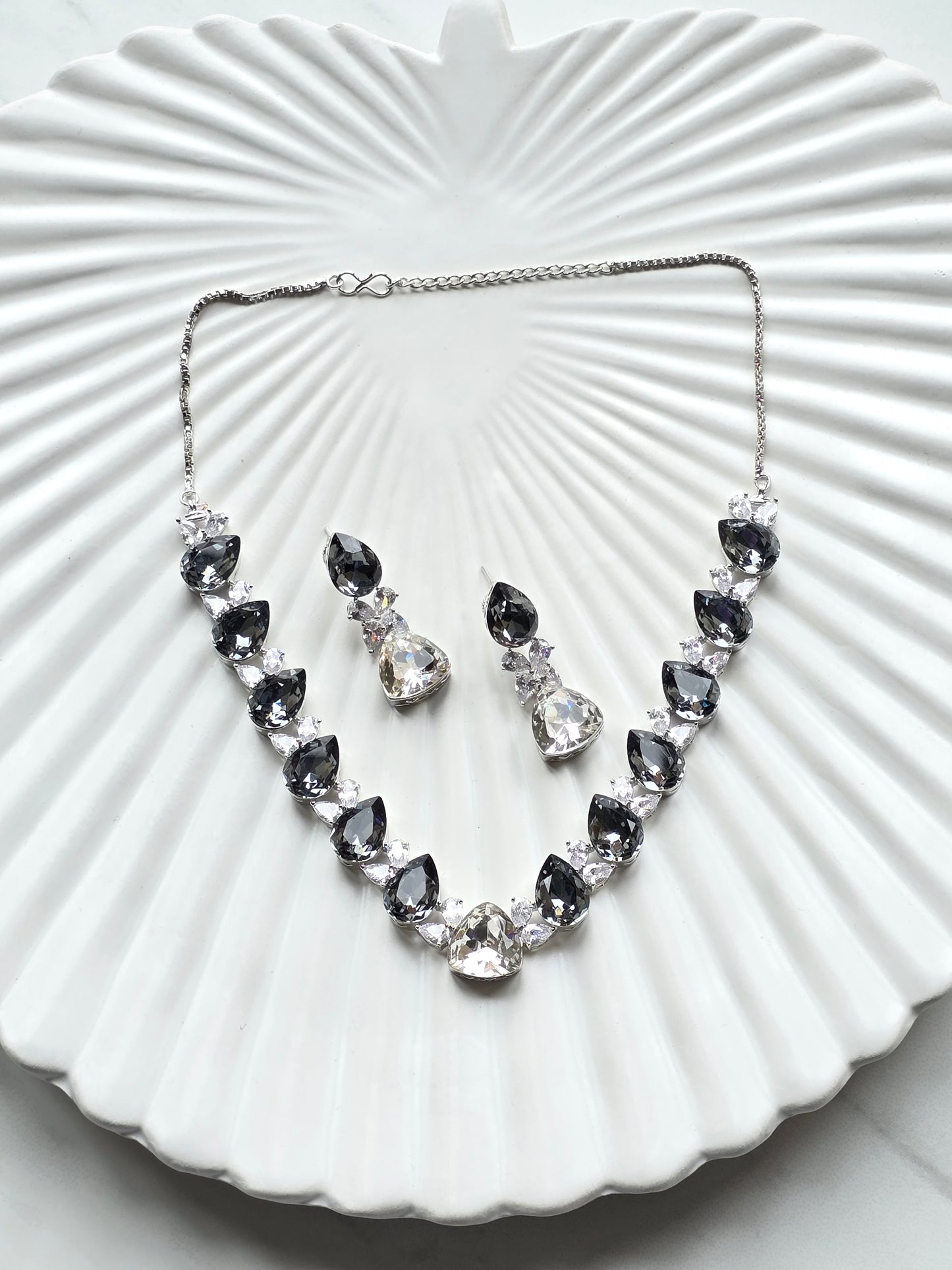 Chelsea Crystal Necklace Set