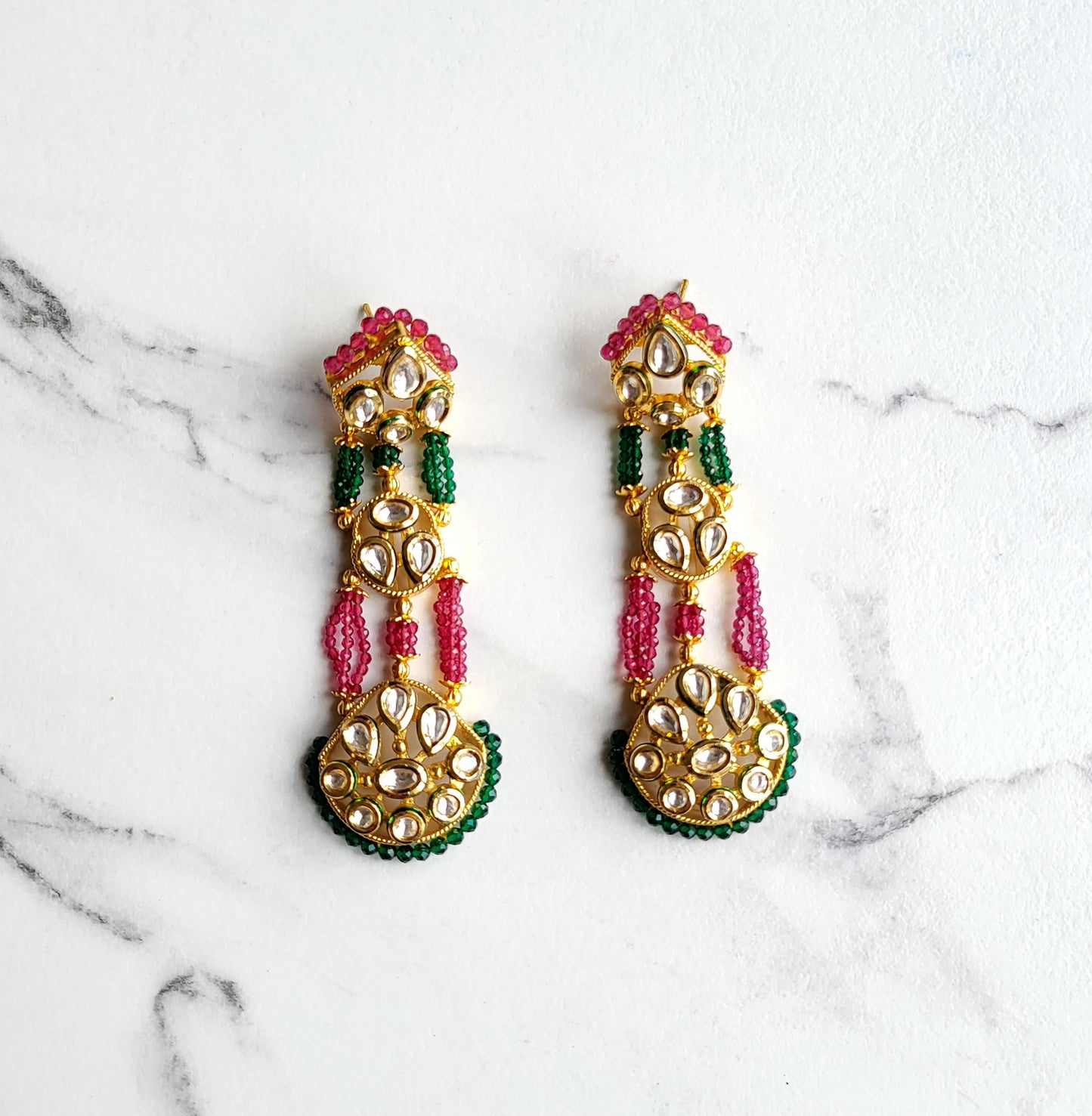 Kundan Statement Dangler Earrings