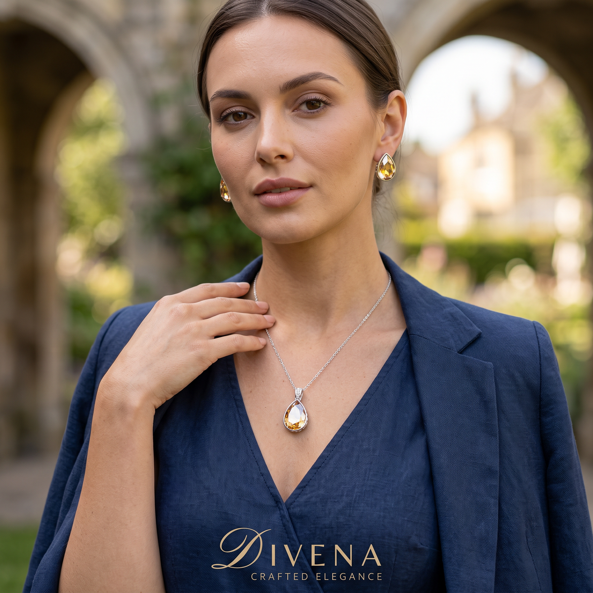 Tear Drop Crystal Pendant