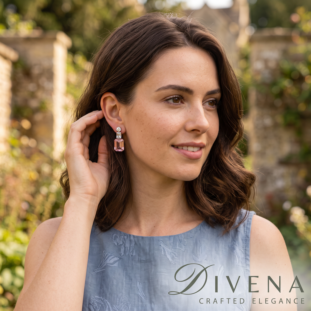 Florence Crystal & Moissanite Earrings