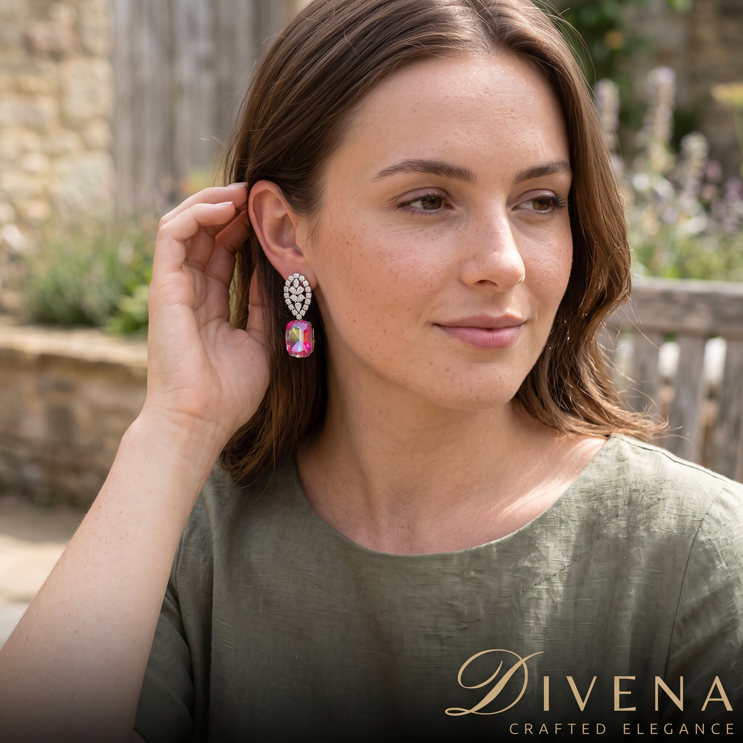 Kimberley Moissanite Crystal Earring