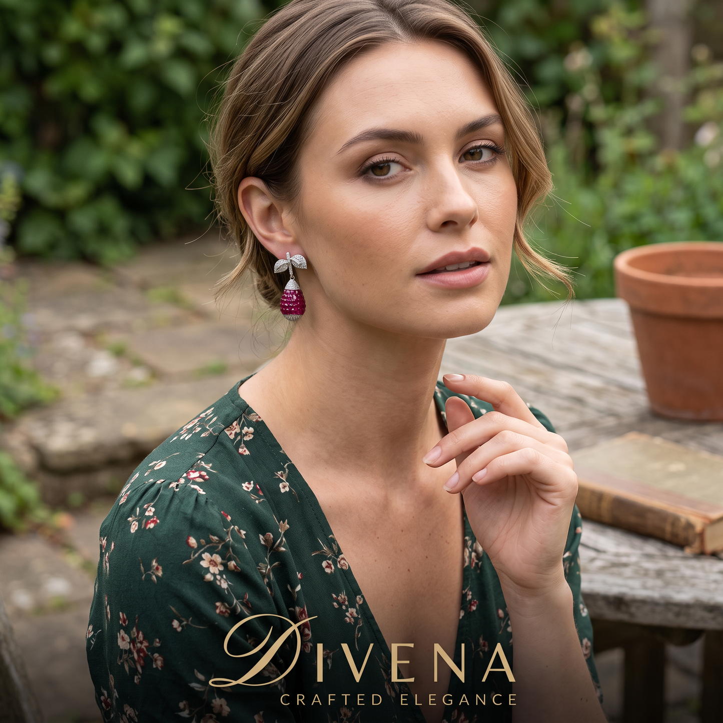 Marnie Invisible Setting Drop Earrings