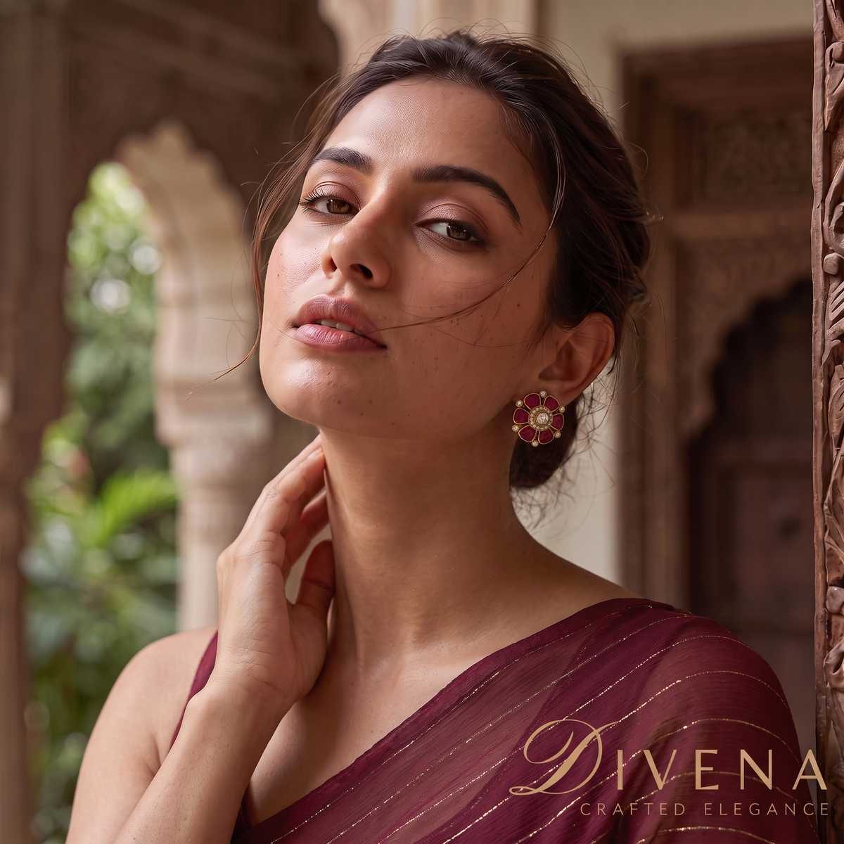 Floral Studs Earrings