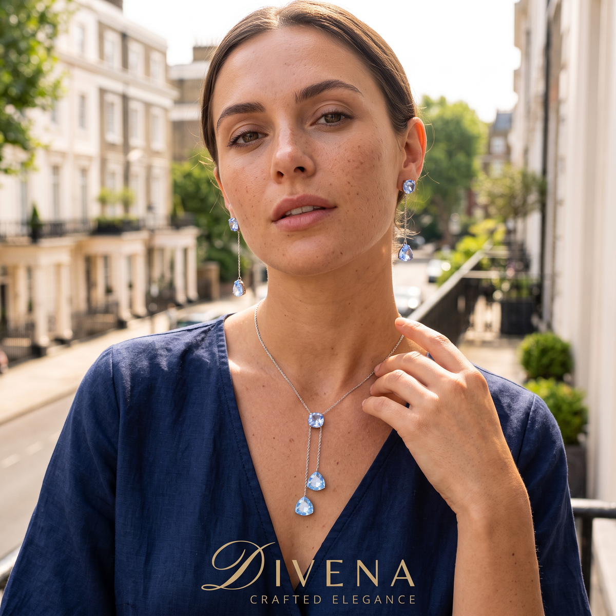 Trio Crystal Necklace Set