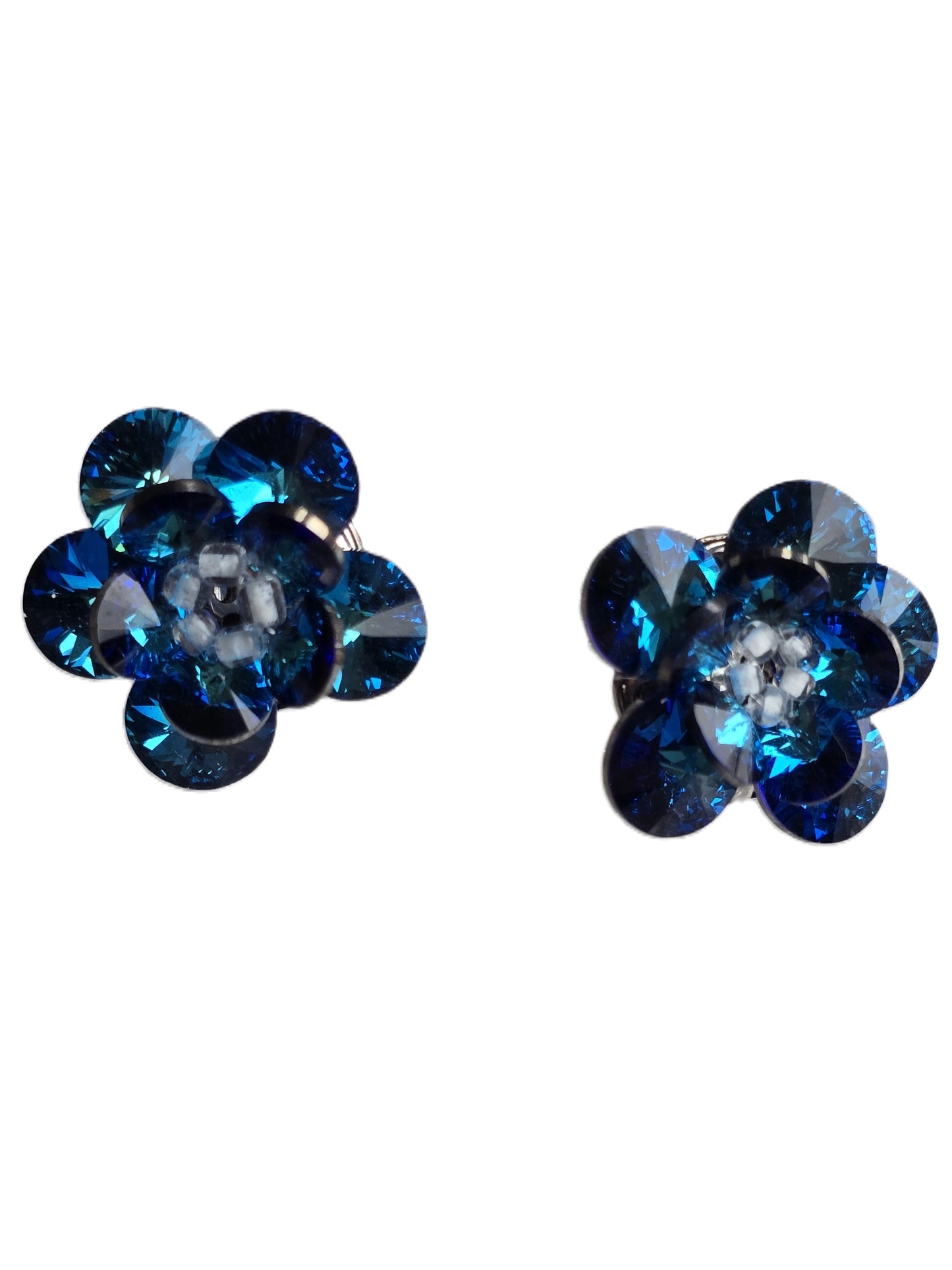 Matilda Multi-faceted 3D Flower Crystal Studs