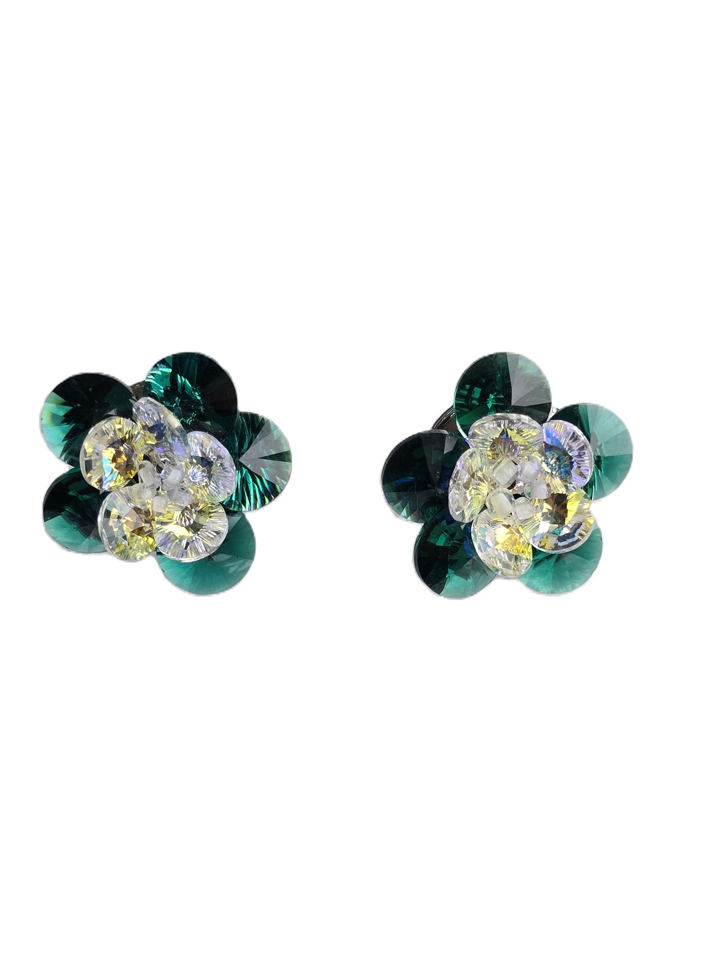 Matilda Multi-faceted 3D Flower Crystal Studs