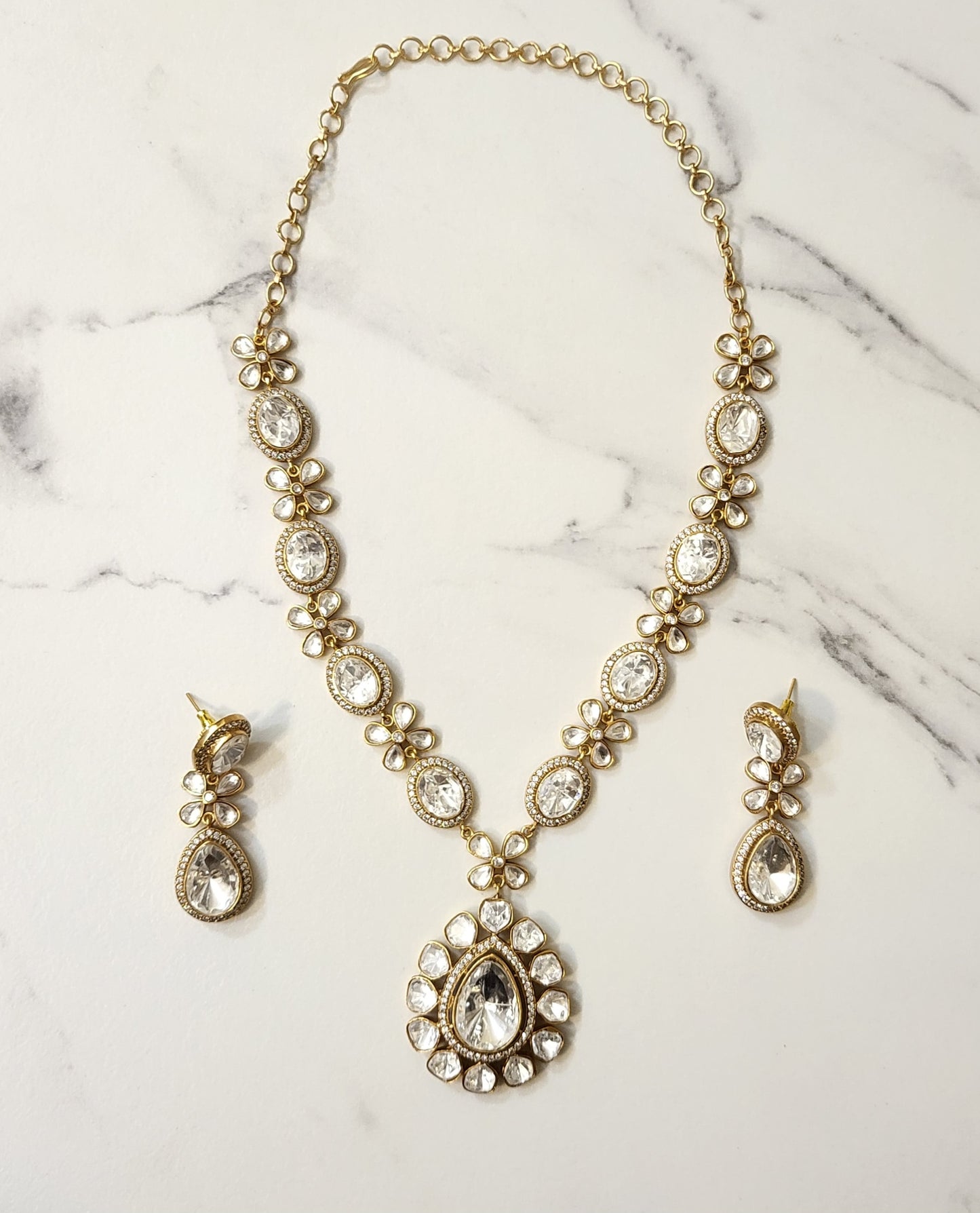 Whitney Moissanite Necklace Set