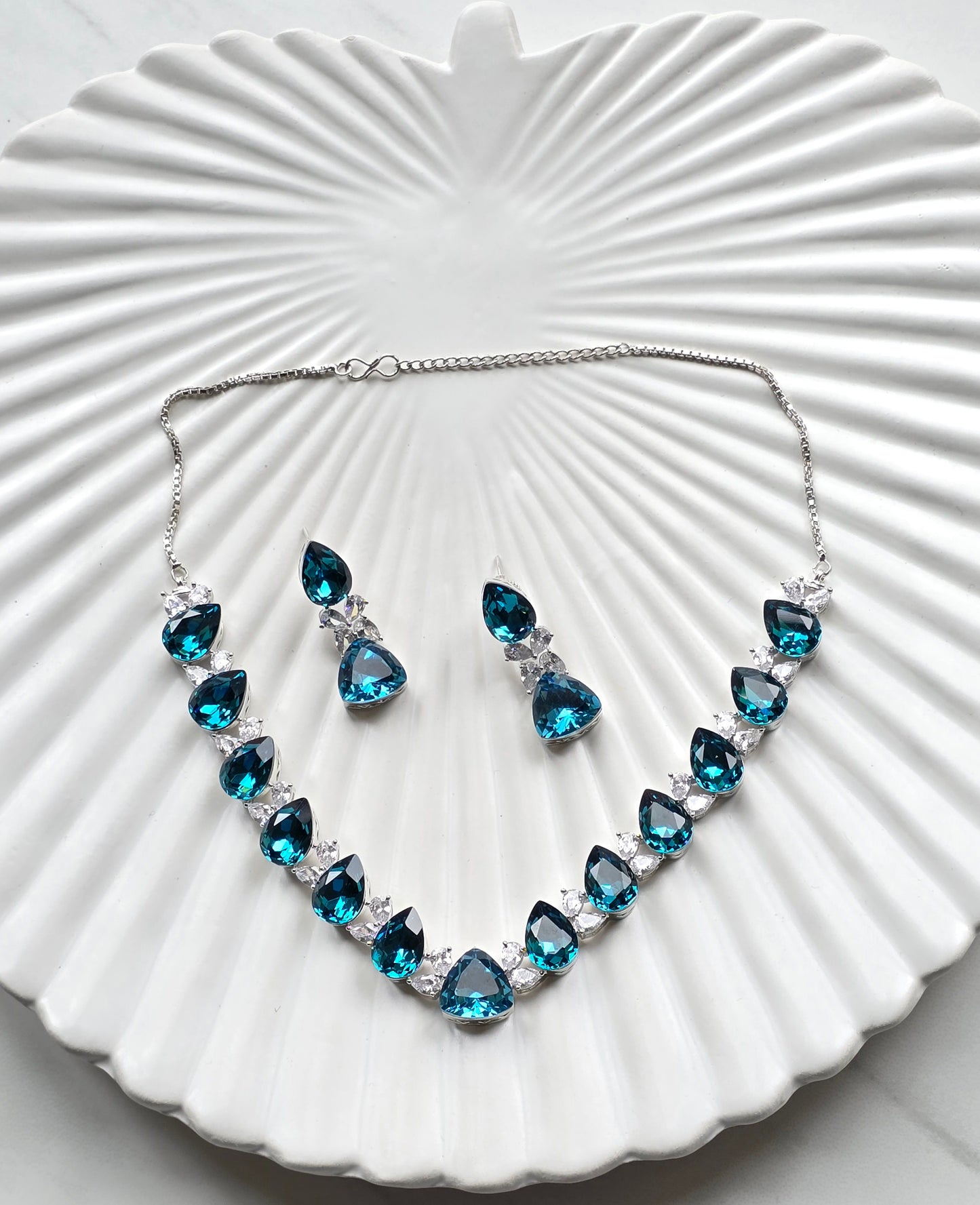 Chelsea Crystal Necklace Set