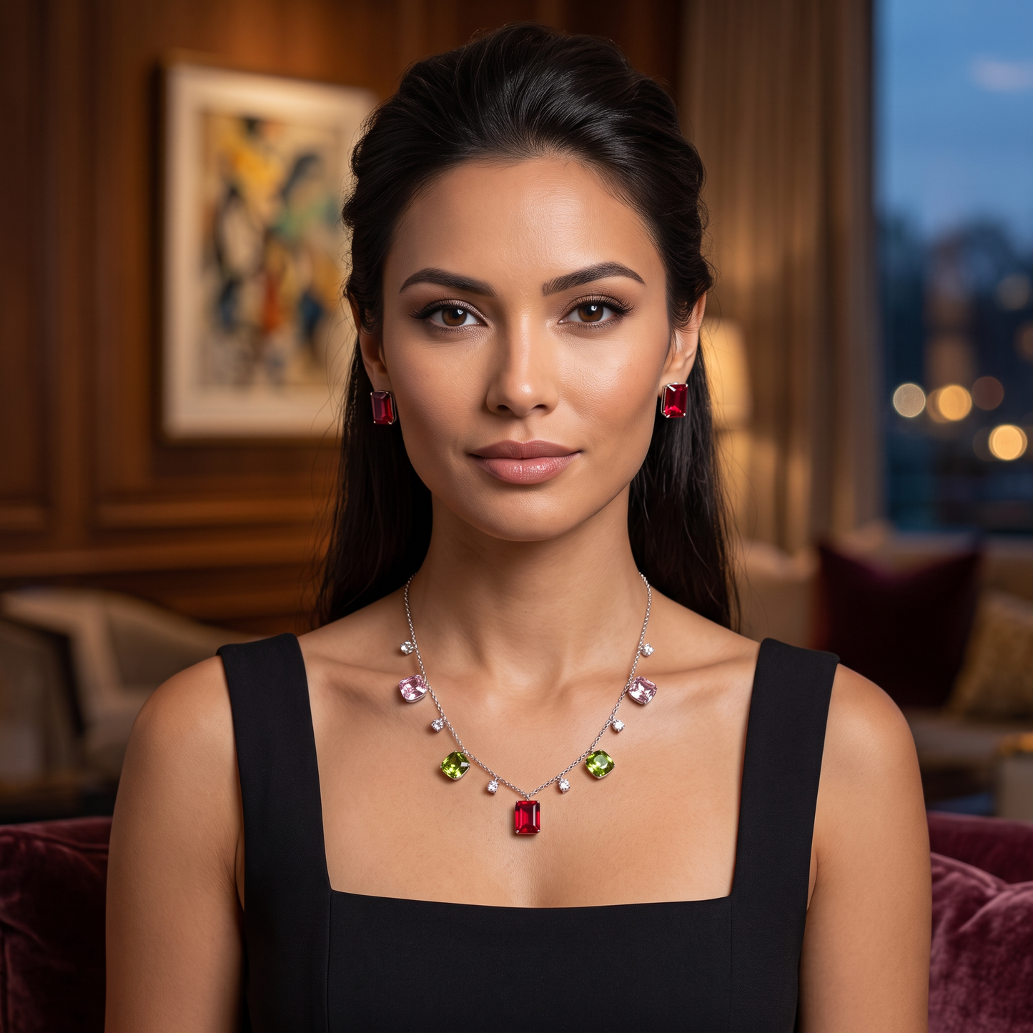 Lauren Geometric Crystal Set