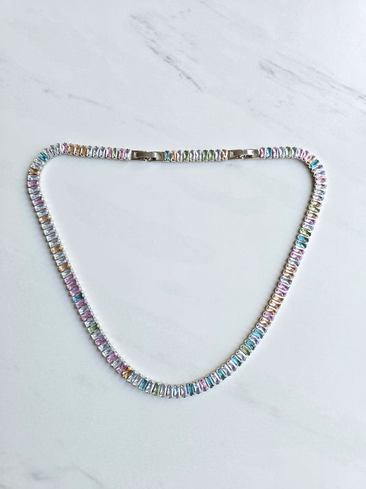 Nelly Crystal Rainbow Necklace