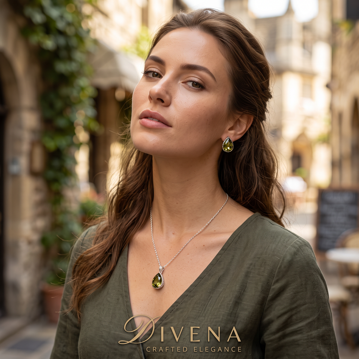 Tear Drop Crystal Pendant