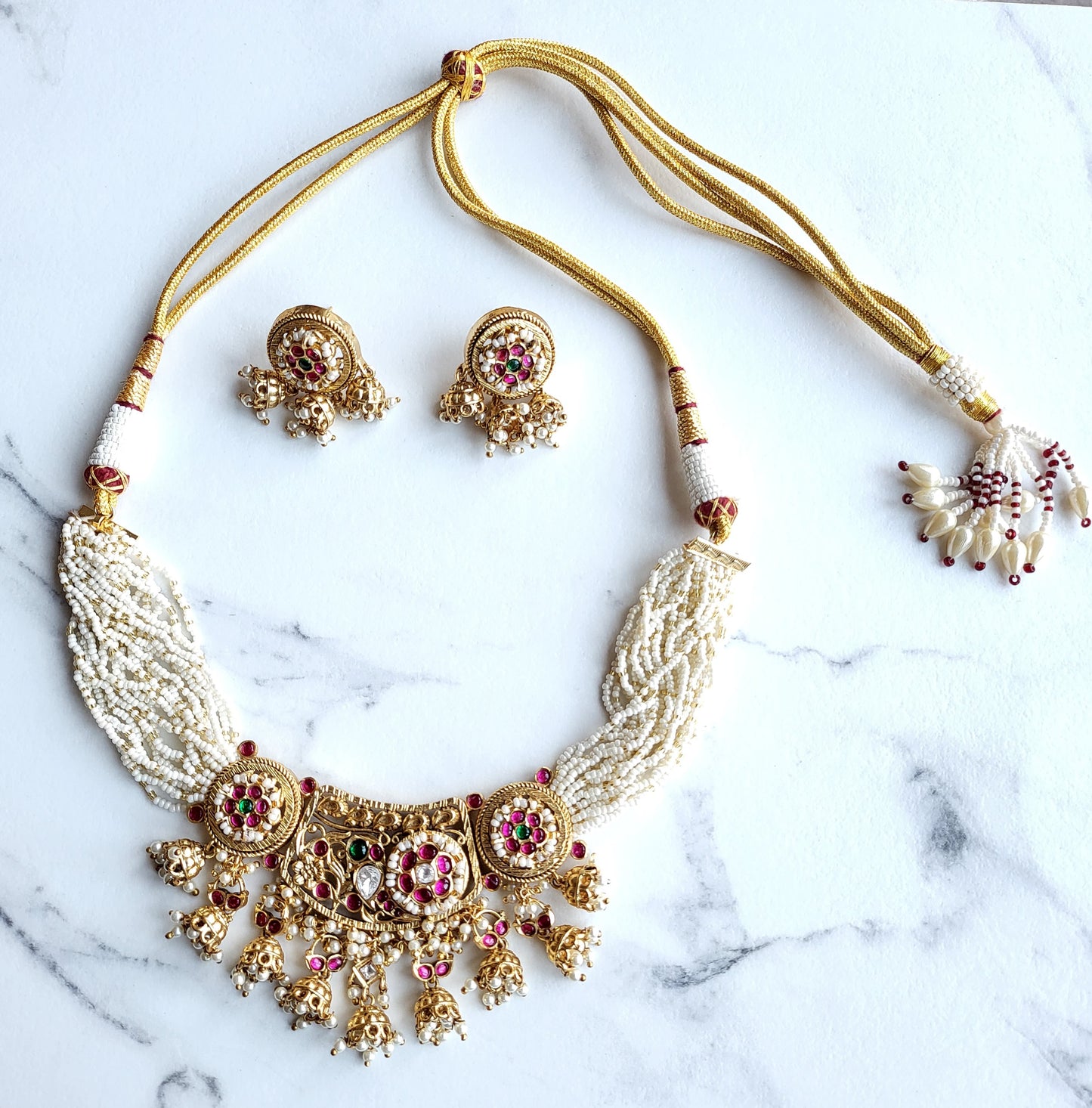 Cecilia Pachi Kundan Choker Necklace Set