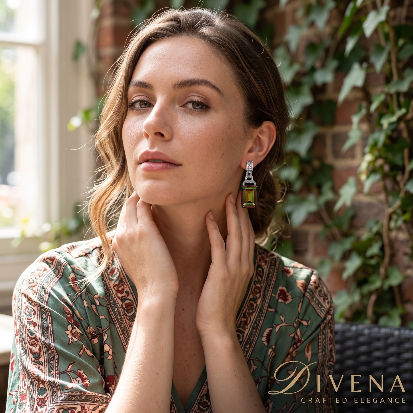 Hazel Crystal Earrings