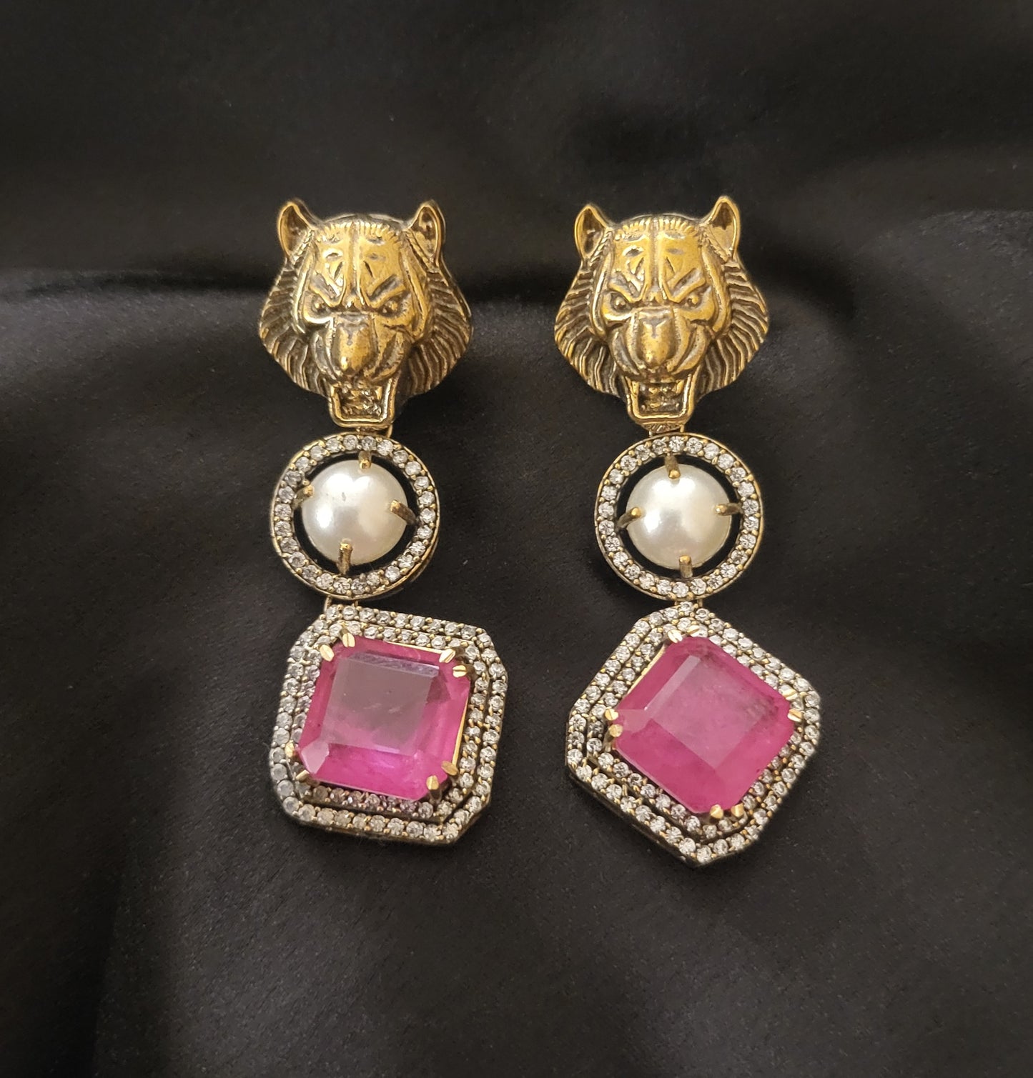 Pearl Doublet Dangler Earrings