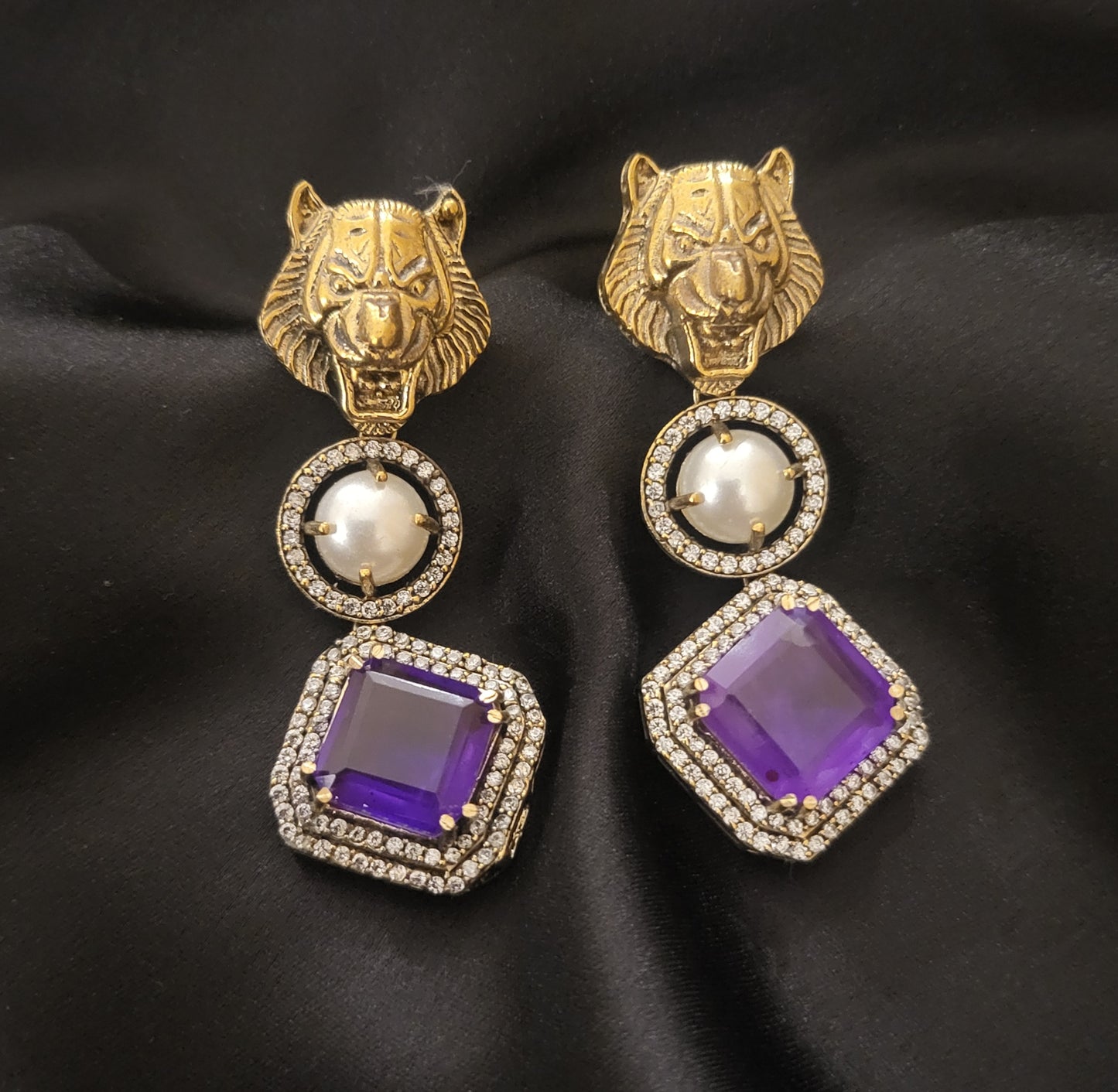 Pearl Doublet Dangler Earrings