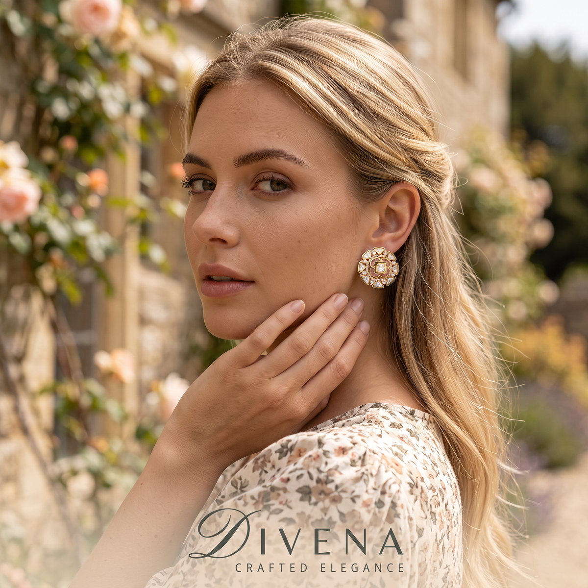 Florence Moissanite Studs