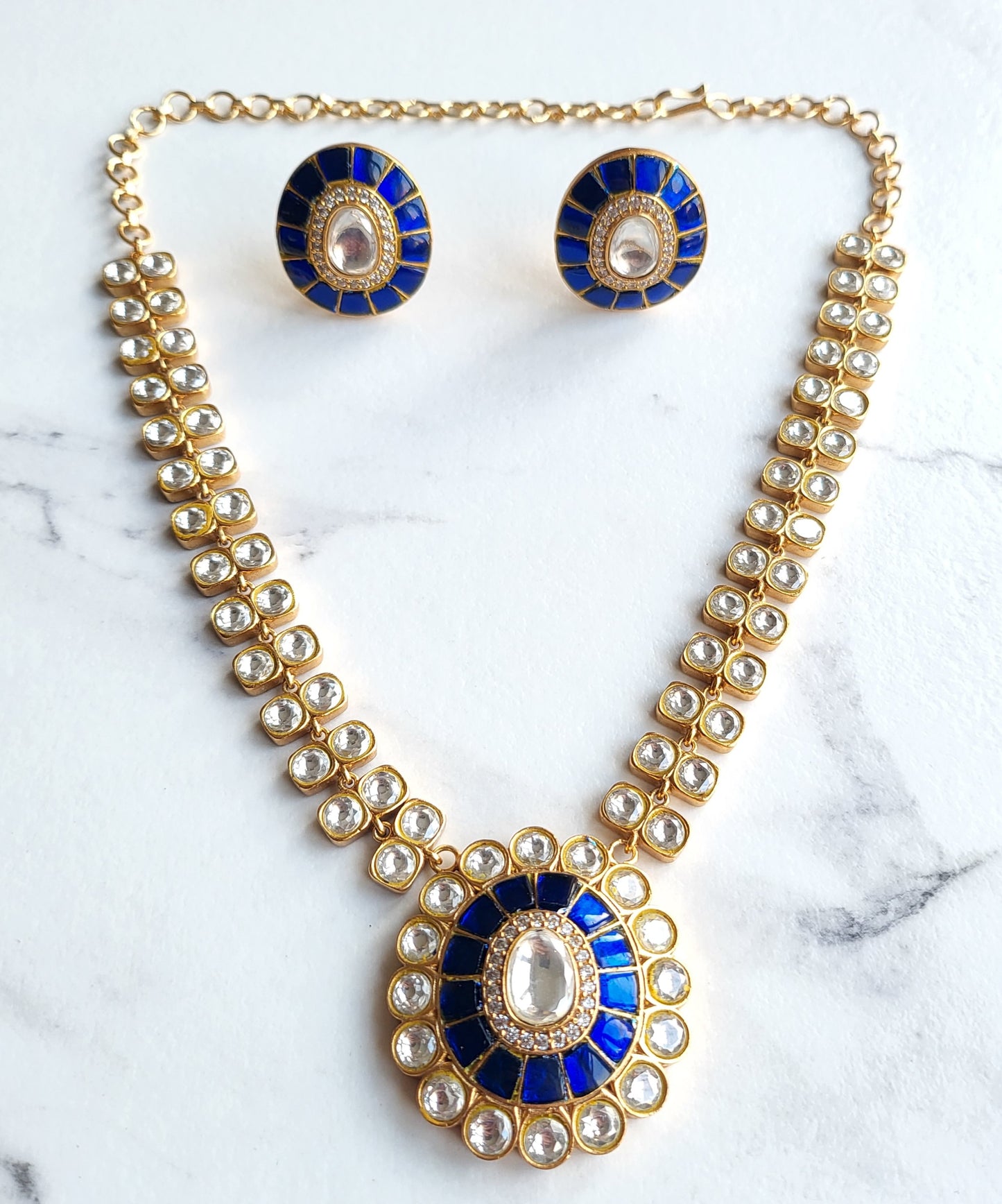 Lucia Polki Kundan Necklace Set