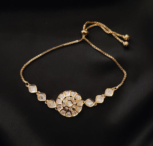 Polki Kundan adjustable Bracelet