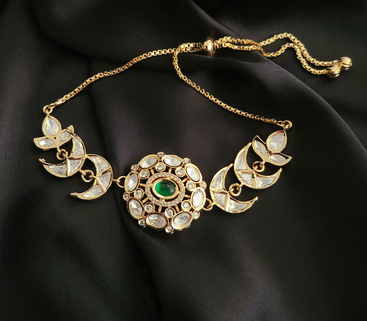 Polki Kundan adjustable Bracelet