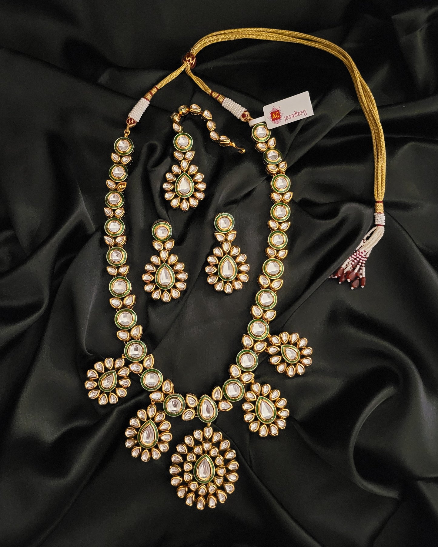 Serenity Premium Bridal Kundan Necklace Set