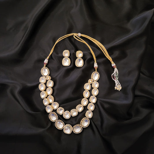 Samantha Premium Polki Necklace Set