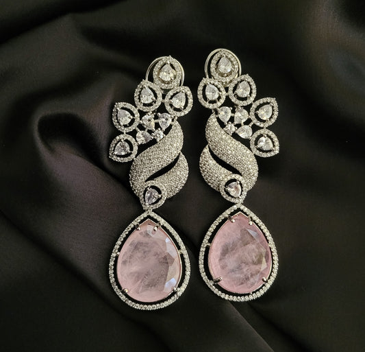 The Premium CZ & Doublet Stone Statement Earrings