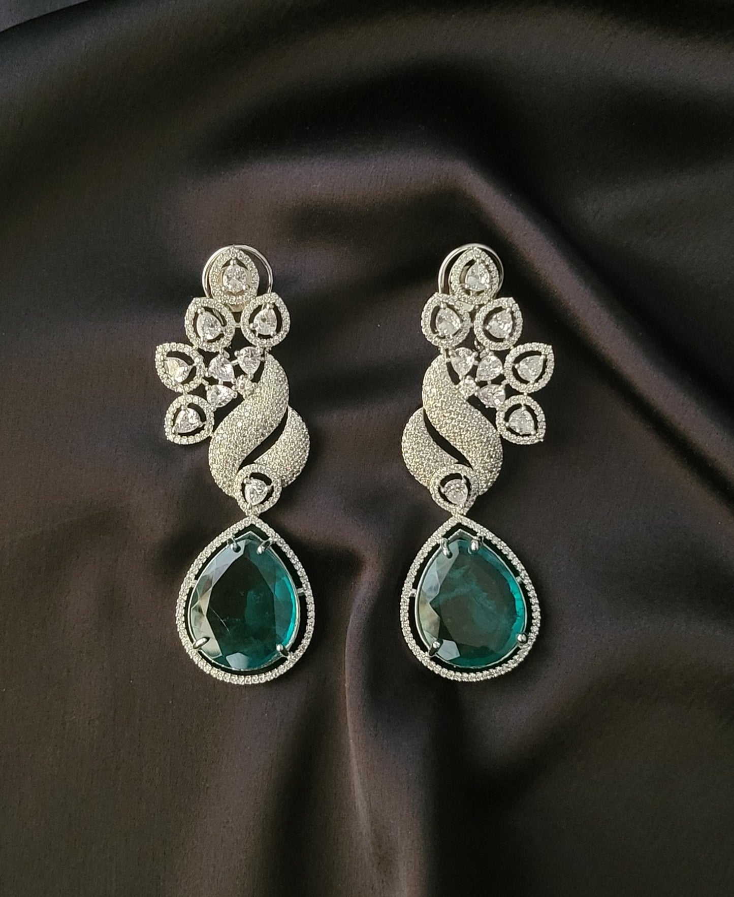 The Premium CZ & Doublet Stone Statement Earrings