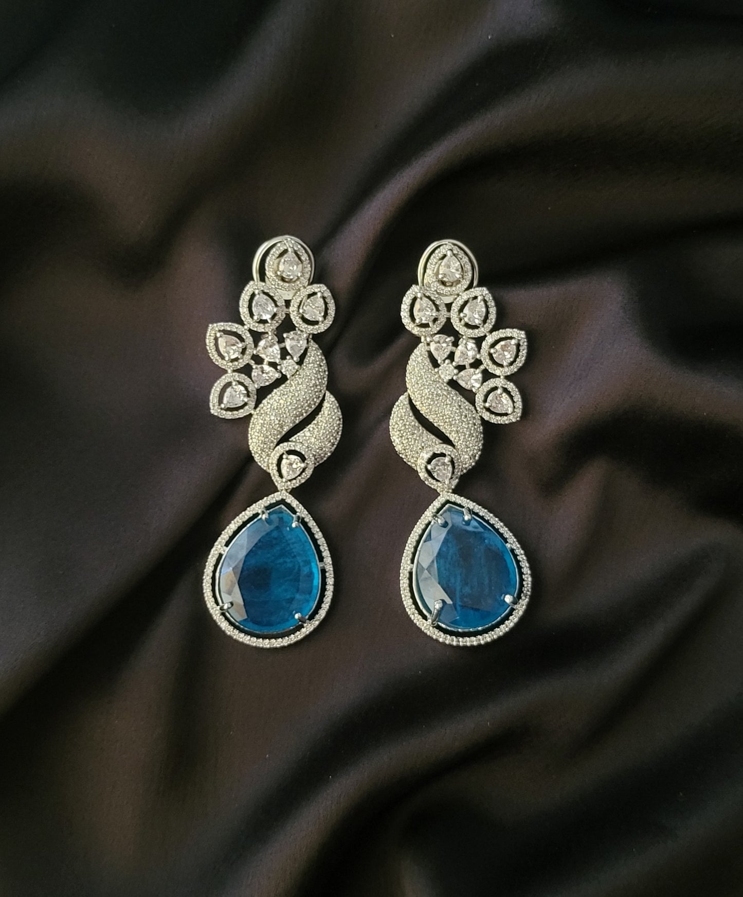 The Premium CZ & Doublet Stone Statement Earrings