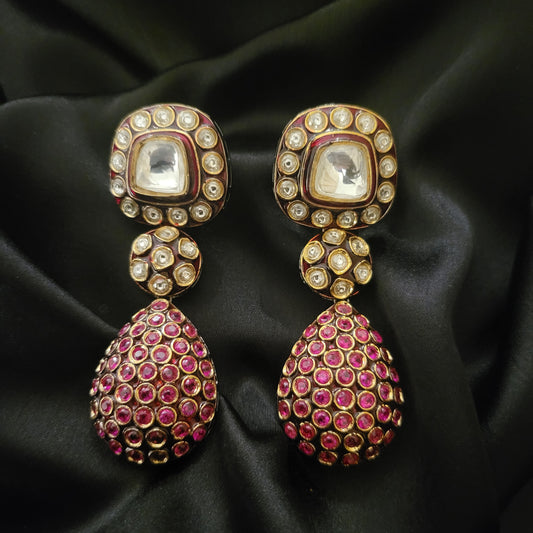 Premium Polki Dangler Earrings