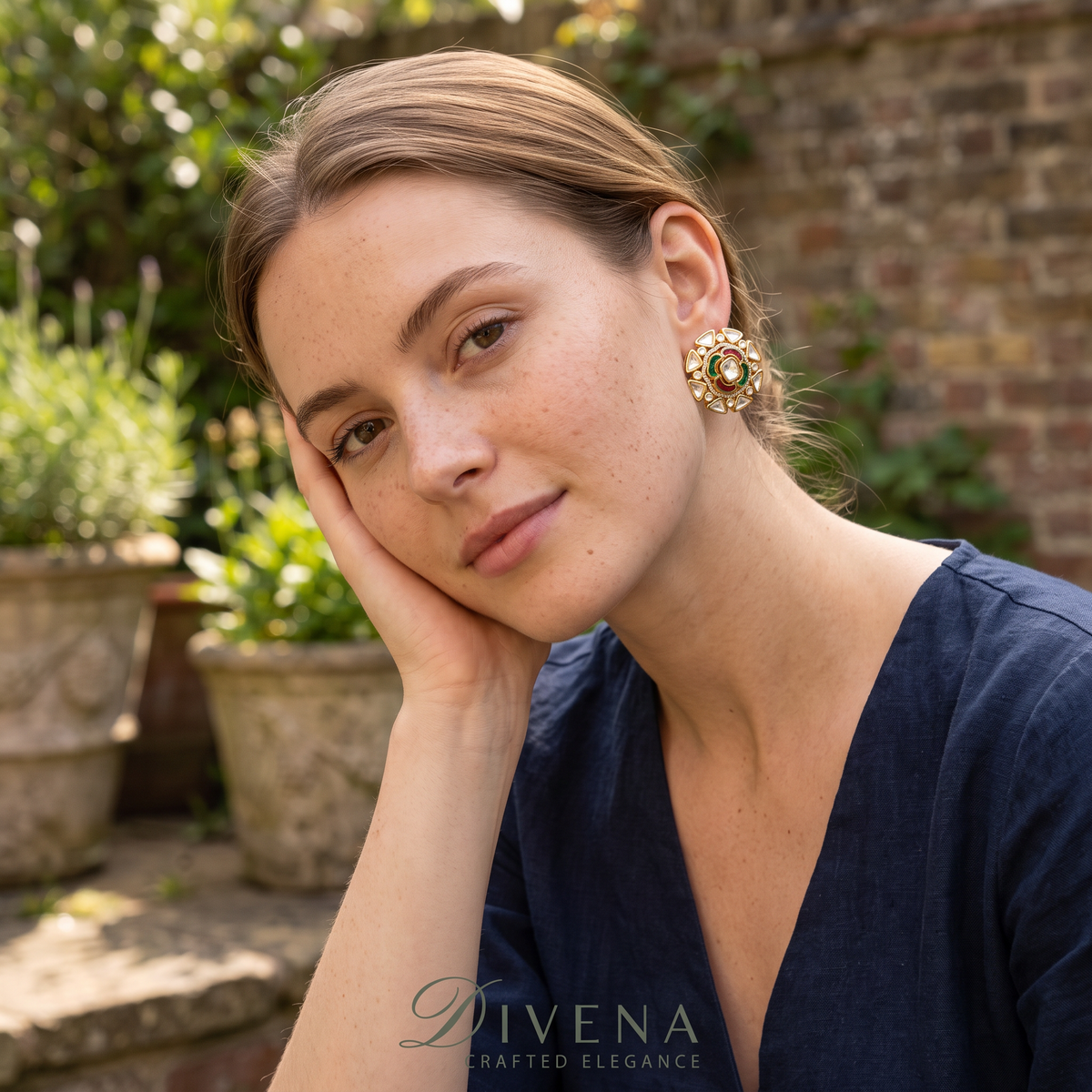 Florence Moissanite Studs