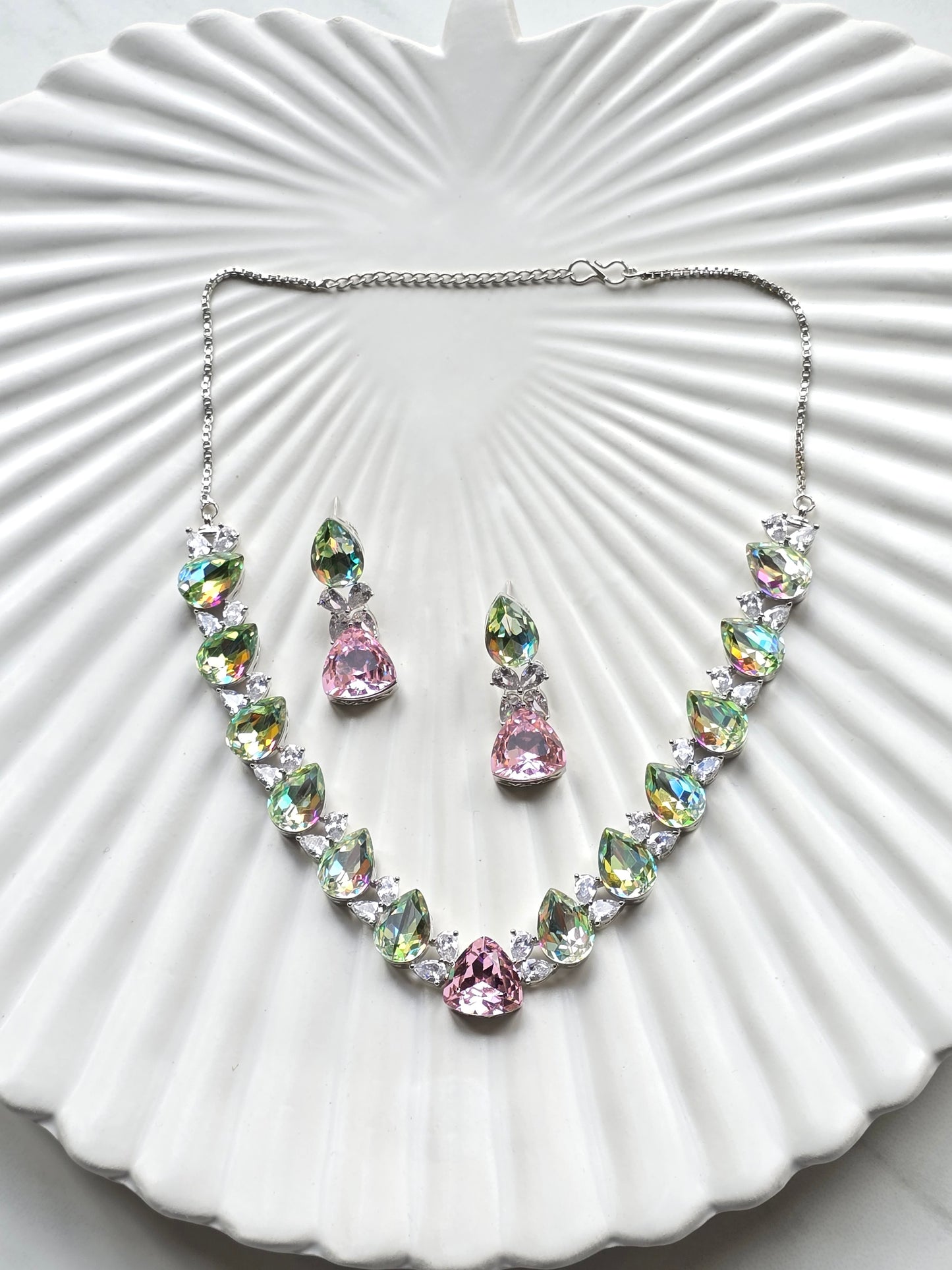 Chelsea Crystal Necklace Set