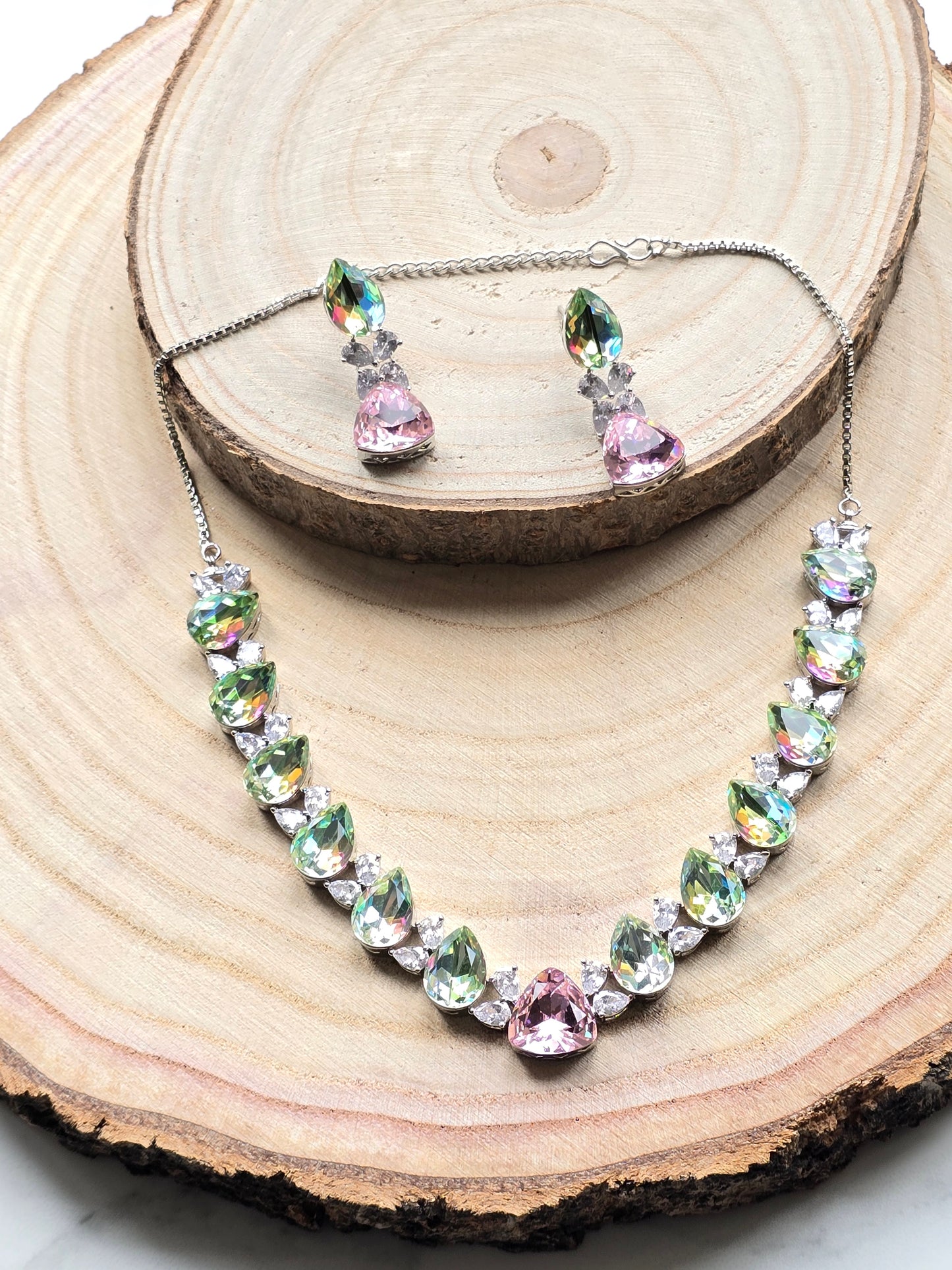 Chelsea Crystal Necklace Set