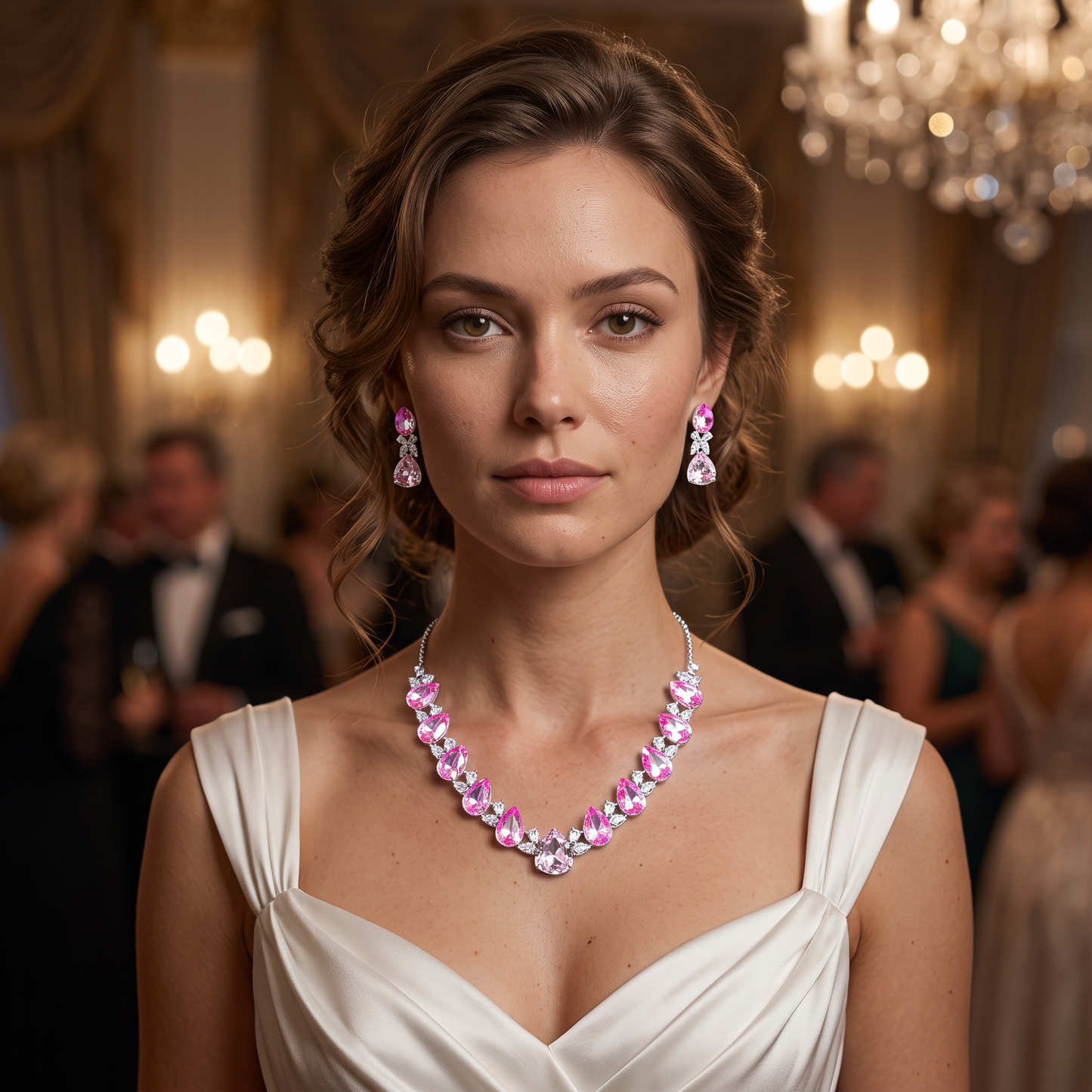 Chelsea Crystal Necklace Set
