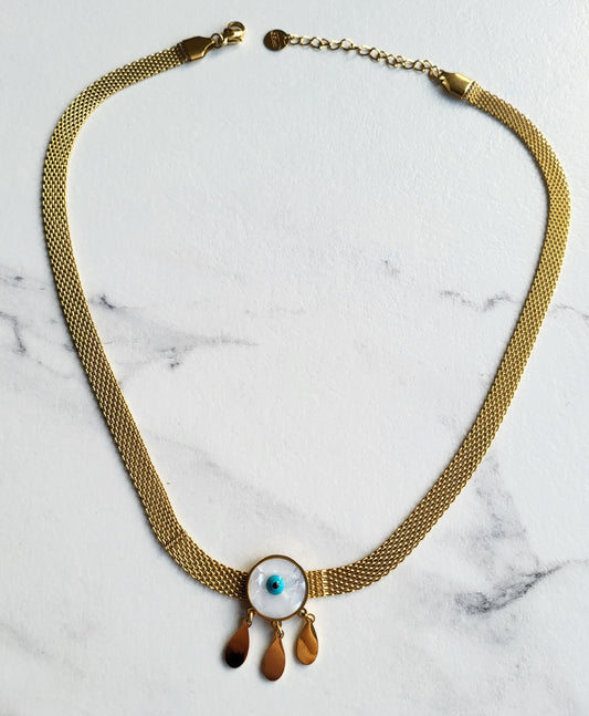 Evil Eye MOP Necklace