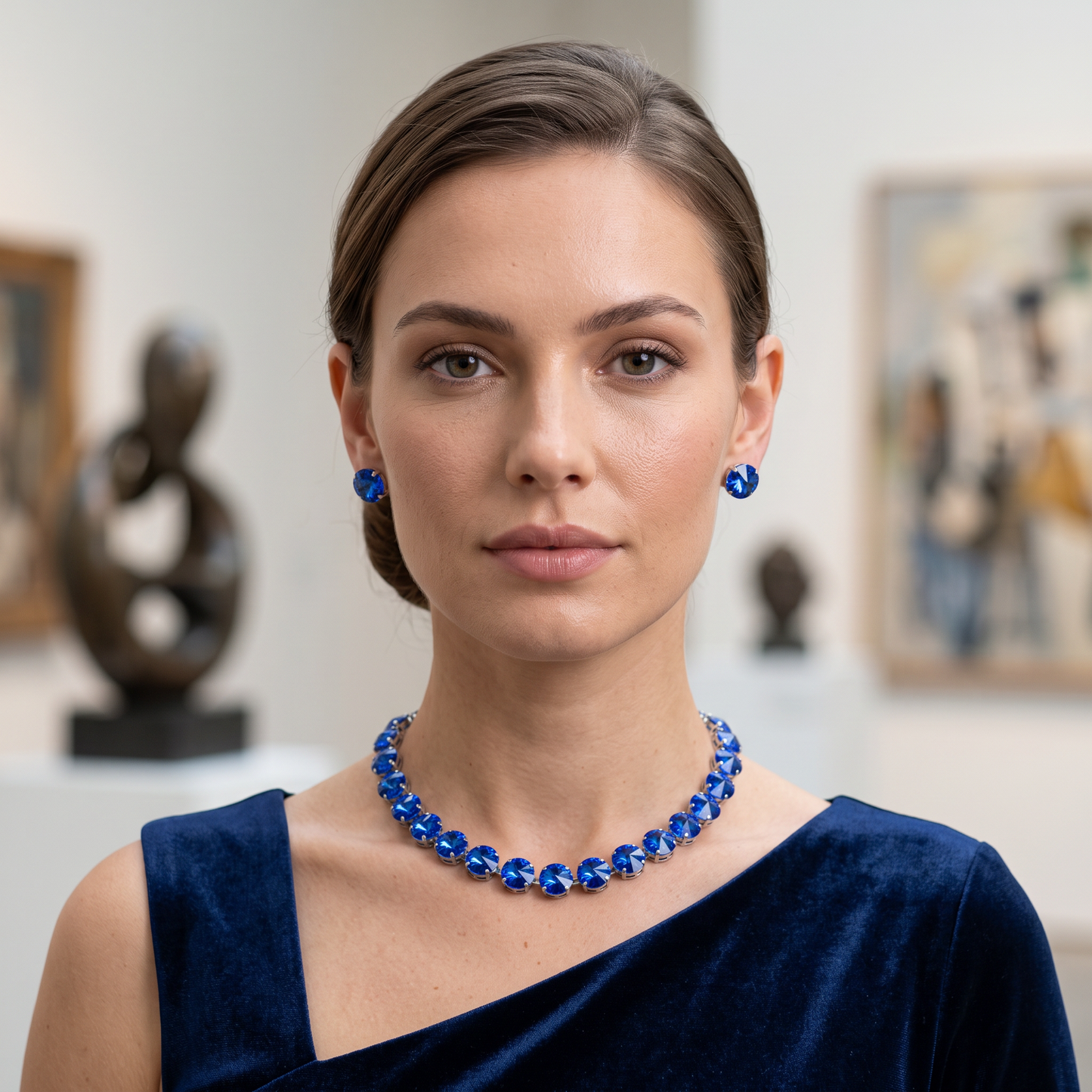 Premium Crystal Necklace Set